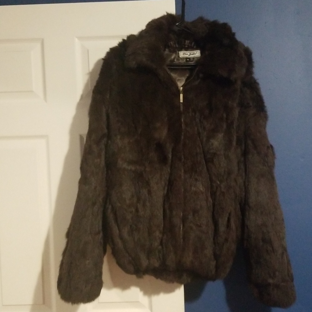 Rabbit Bomber Jacket with hoodie